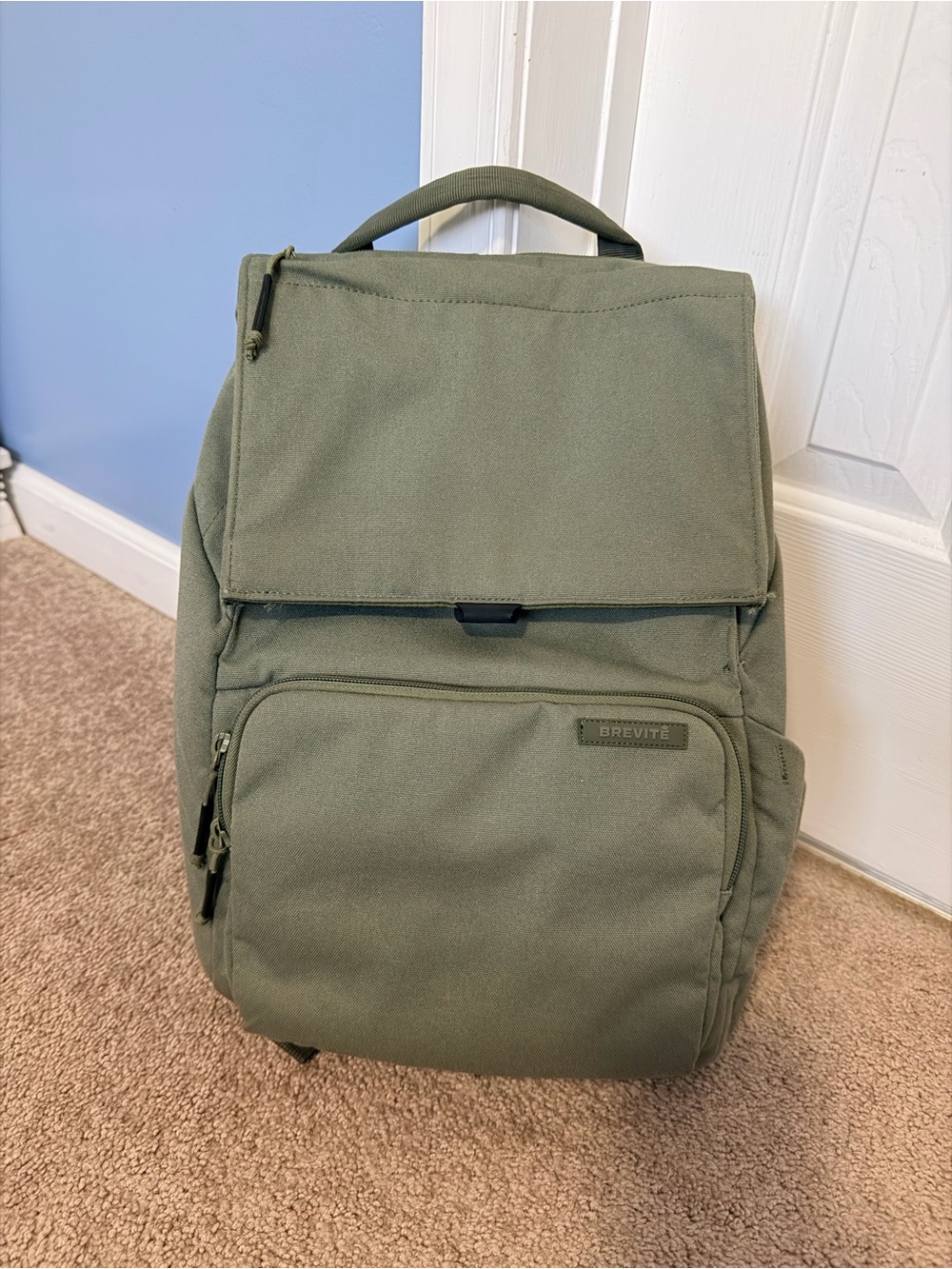 Green Brevite Backpack - Compact Everyday Bag